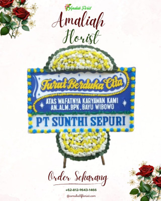 Papan Bunga Duka di Karang Asem
