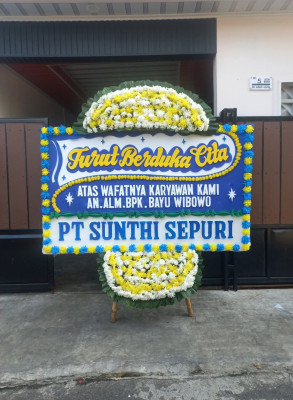 Papan Bunga Duka di Karang Asem